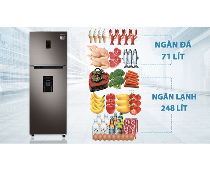 Image Tủ lạnh Samsung Inverter 319 lít RT32K5930DX/SV 3