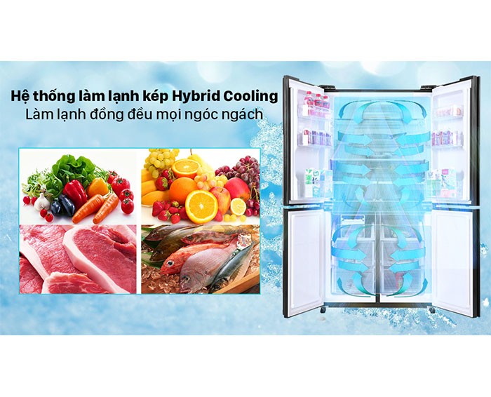 Image Tủ lạnh Sharp Inverter 525 lít SJ-FX600V-SL 4