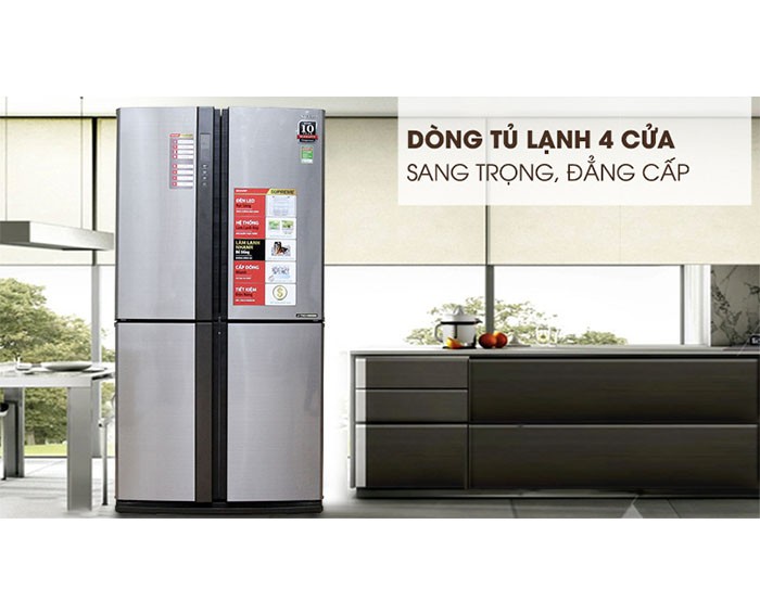 Image Tủ lạnh Sharp Inverter 626 lít SJ-FX630V-ST 3