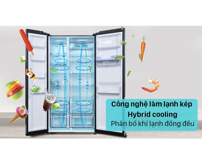 Image Tủ lạnh Sharp Inverter 572 lít SJ-FX640V-SL 1