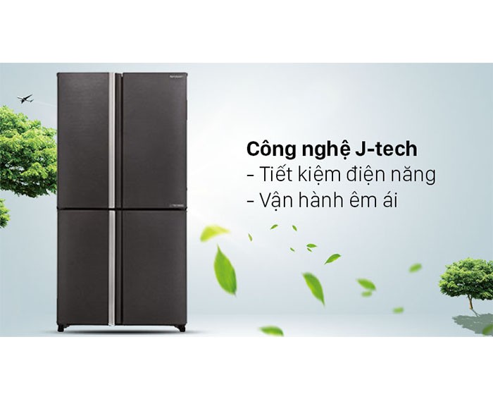 Image Tủ lạnh Sharp Inverter 572 lít SJ-FX640V-SL 4