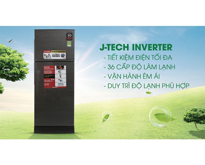 Image Tủ lạnh Sharp Inverter 196 lít SJ-X201E-DS 1