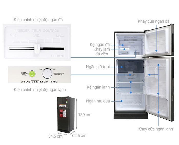 Image Tủ lạnh Sharp Inverter 196 lít SJ-X201E-DS 4