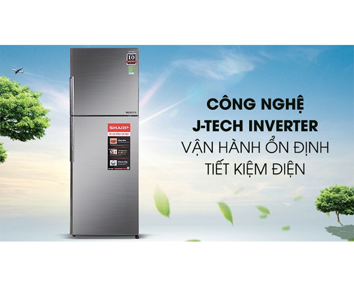 Image Tủ lạnh Sharp Inverter 314 lít SJ-X316E-DS 1