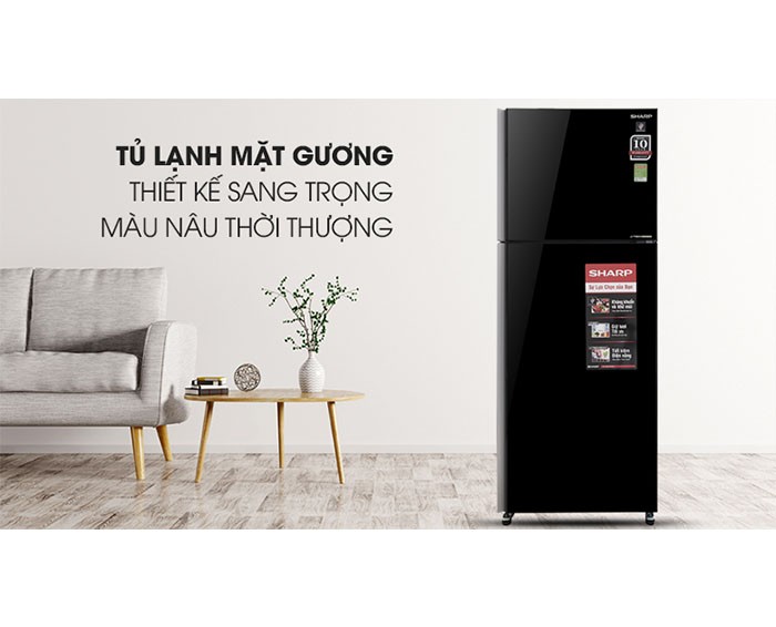 Image Tủ lạnh Sharp Inverter 364 lít SJ-XP405PG-BK 1