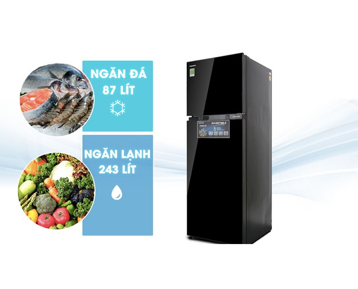 Image Tủ lạnh Toshiba Inverter 330 lít GR-AG39VUBZ XK 3