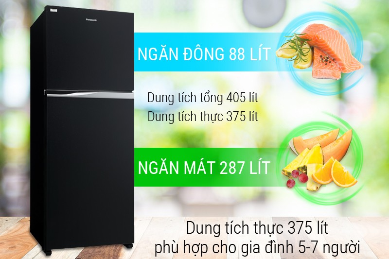 Image Tủ lạnh Panasonic inverter 405 lít NR-BD468GKVN 5
