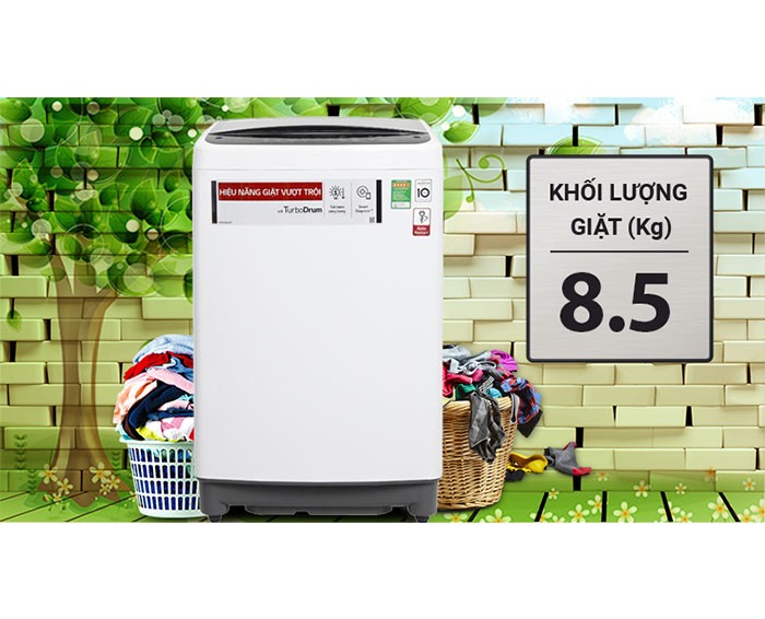 Image Máy giặt LG Inverter 8.5 kg T2385VS2W 2
